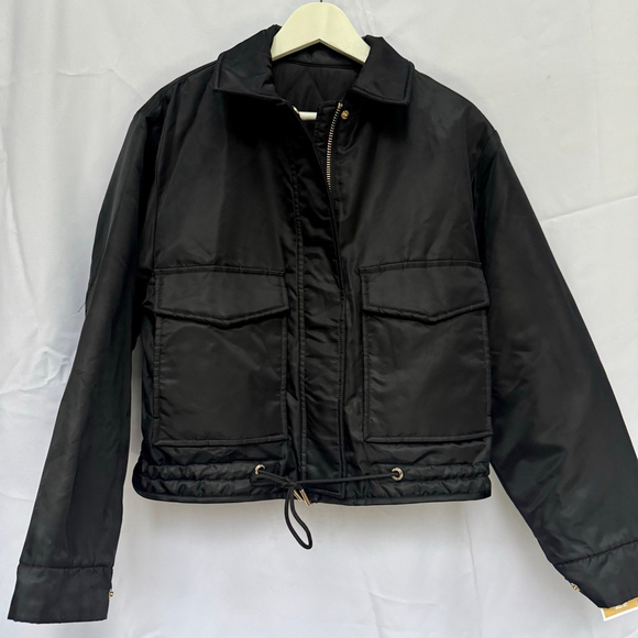 Michael Kors Jackets & Blazers - NWT MICHAEL KORS Women’s Reversible Bomber Jacket Black Small Quilted Zip Front